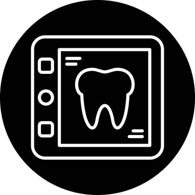 Diş simgesi, vektör illüstrasyonu