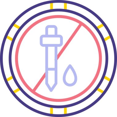 Şırınga simgesinin vektör illüstrasyonu