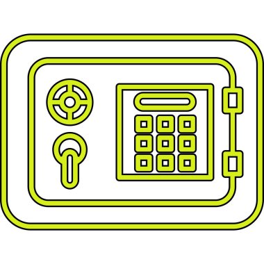 Para güvenli vektör simgesi