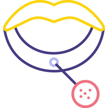 Tıbbi bir simgenin vektör illüstrasyonu