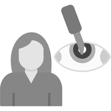 Göz simgesi vektör illüstrasyonu