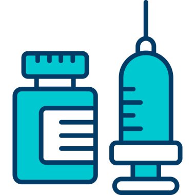 Tıbbi ve tıbbi vektör ikonu modern illüstrasyon tasarımı