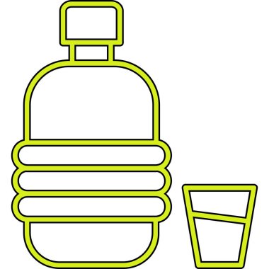 şişe simgesi vektör illüstrasyonu