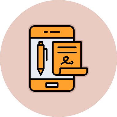 mobil uygulamanın vektör simgesi tasarımı