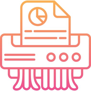 Yazıcı. Web simgesi basit illüstrasyon