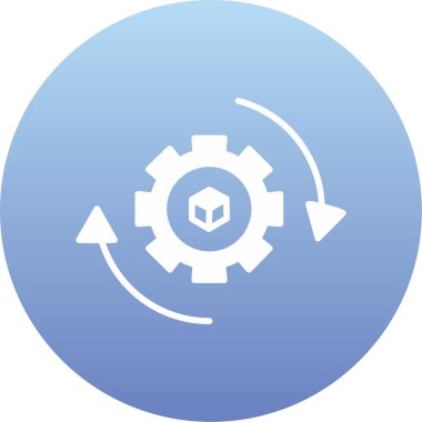 Teçhizat Web simgesi basit illüstrasyon