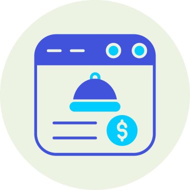 Para için. Web simgesi basit illüstrasyon