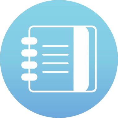 Kitap. Web simgesi basit illüstrasyon