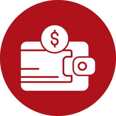 Para için. Web simgesi basit illüstrasyon