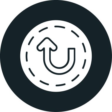 Moda biçimi izole edilmiş arkaplanda mıknatıs simgesi