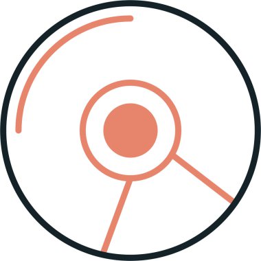 Hedef simgenin vektör illüstrasyonu