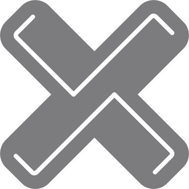 Çizgi biçimindeki çapraz simgeyi iptal et