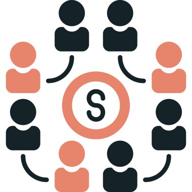 Maaş web simgesi, vektör illüstrasyonu