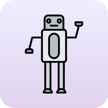 Robot simgesi soyut olarak izole edildi