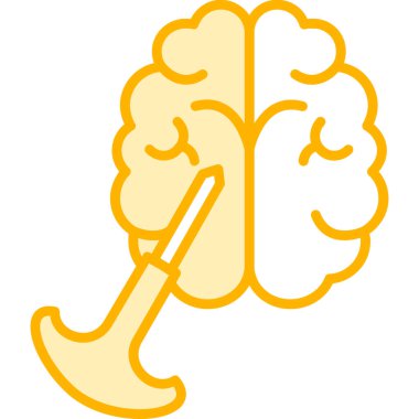 İnsan kafası simgesi olan beyin