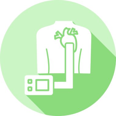 Tıbbi ikon vektör çizimi olan kalp