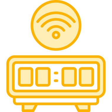 router simgesi vektör illüstrasyonu