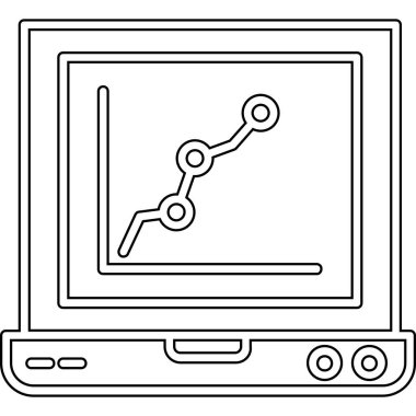 izole edilmiş dizüstü bilgisayar simgesi