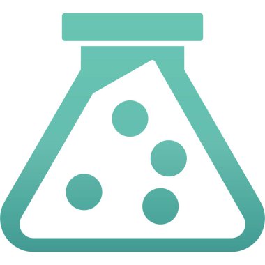 Kimyasal Flask düz vektör simgesi