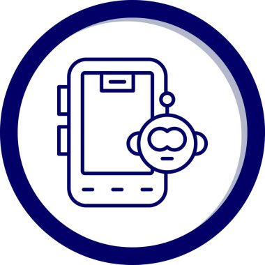 Cep telefonu. Web simgesi basit tasarım