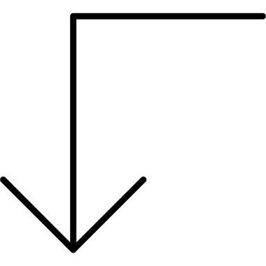 Ok simgesi beyaz arka plan üzerinde izole