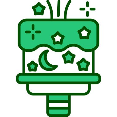 Çizgi film simgesinin vektör çizimi