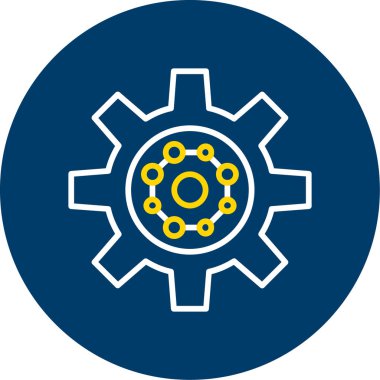 dişli simgesi vektör illüstrasyonu