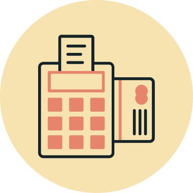 hesap makinesi simgesi, vektör illüstrasyonu