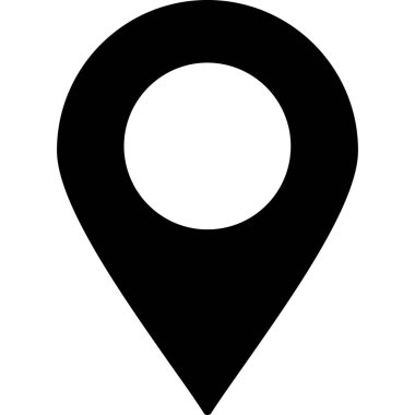 konum belirleyici simgesi simgesi. konum gezinme simgesi vektör çizimi.