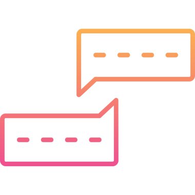 Konuş. Web simgesi vektör illüstrasyonu