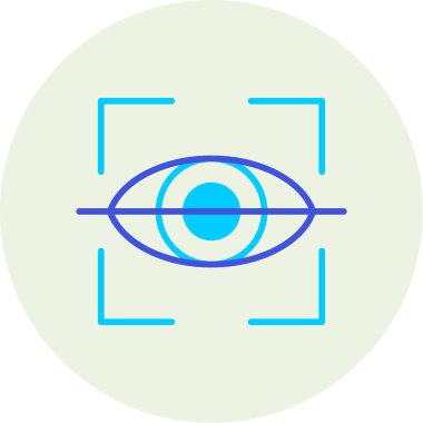 Göz simgesi vektör illüstrasyonu