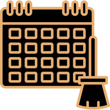 Doldurulmuş özet biçiminde takvim tarihi olay simgesi