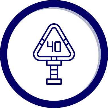 Yol simgesi, basit tasarım