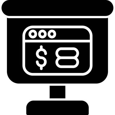 Banka kartı vektör simgesi