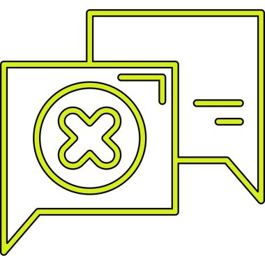 Konuş. Web simgesi basit illüstrasyon