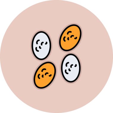 Yumurta Simgesi, Vektör illüstrasyonu