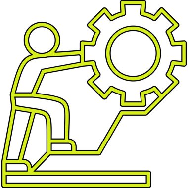 Teçhizat Web simgesi basit illüstrasyon