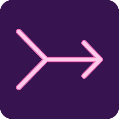 ok simgesinin vektör illüstrasyonu