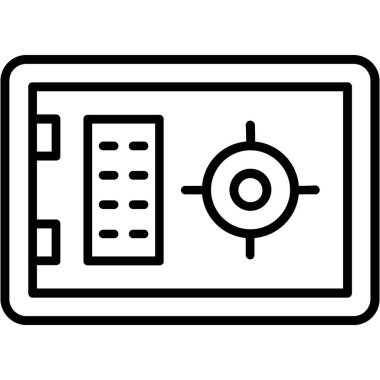 veri analiz simgesi ana hatlı vektör. dijital veri