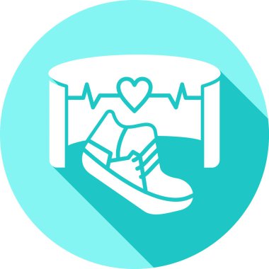 spor ayakkabısı ikon vektör illüstrasyonu