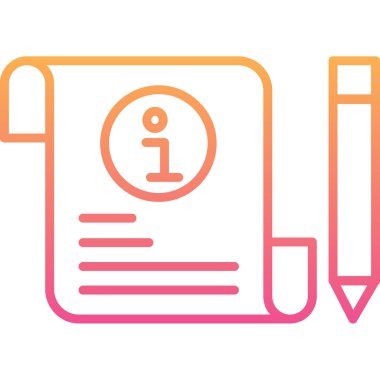 Belge simgesinin vektör illüstrasyonu