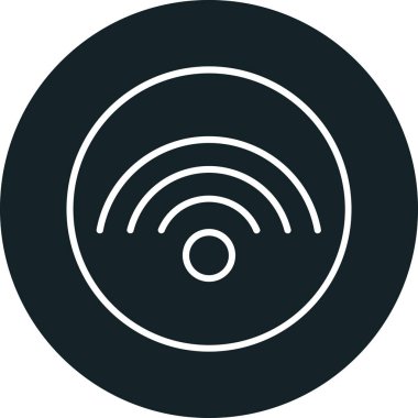 CD disk simgesi. Web için kompakt disk vektör simgesinin basit çizimi