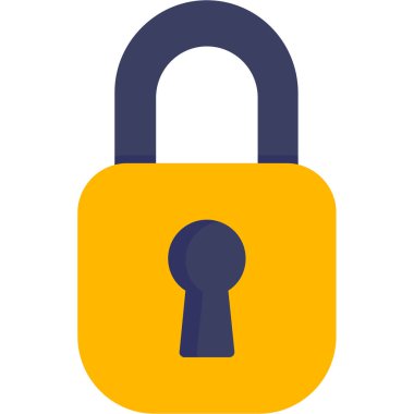 düz vektör simgesini kilitle