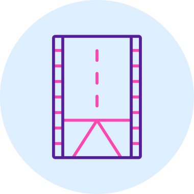 Yol tabelası. Web simgesi basit illüstrasyon