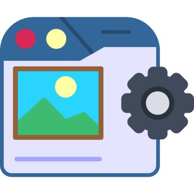 Modern simgenin vektör illüstrasyonu