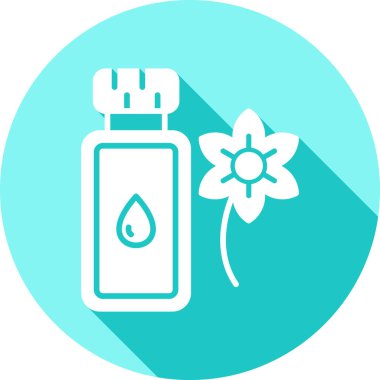 Çiçek ikonu. vektör illüstrasyonu