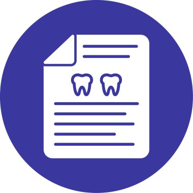 Diş simgesi vektör illüstrasyonu