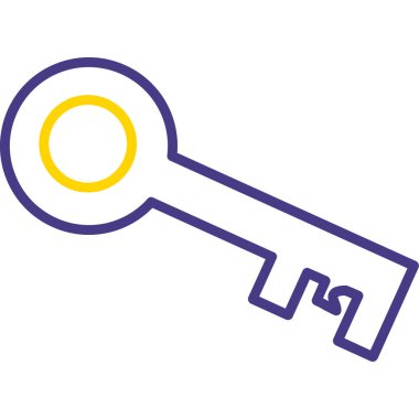 Anahtar simgesi vektör illüstrasyonu