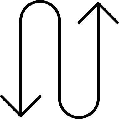 ok simgesi, vektör illüstrasyonu