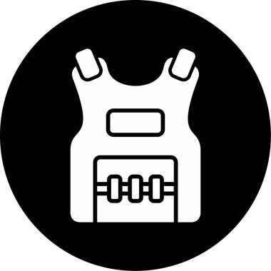 Sırt çantası simgesinin vektör çizimi